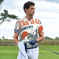 thumbnail image 3 of Vsdgher Polo à Imprimé Cheval Cowboy Rising pour Hommes, Polo Extensible à Manches Courtes pour Hommes, Chemises pour Hommes-Moyen, 3 of 6