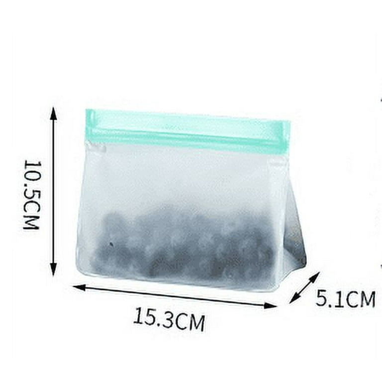 25PCS Reusable Food Storage Bags, Silicone Freezer Bags, Leakproof Freezer  BPA Free Stand Up Reusable Food Organizer Bags, Airtight Plastic Bags For M