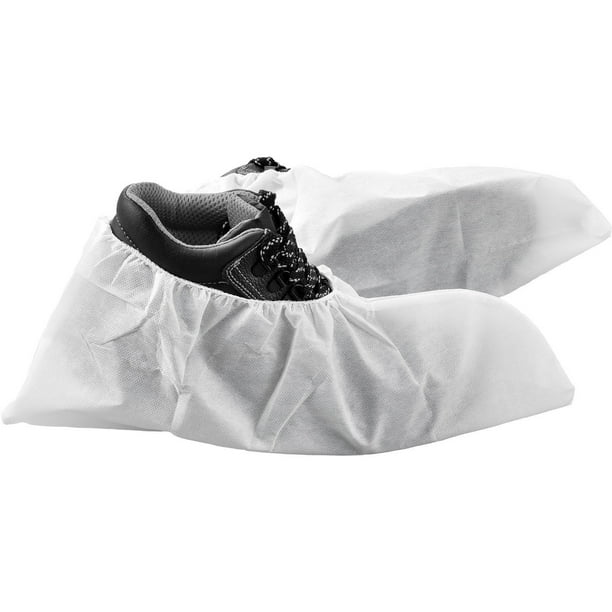 Skid Resistant Disposable Shoe Covers, Size 611, White, 150 Pairs/Case