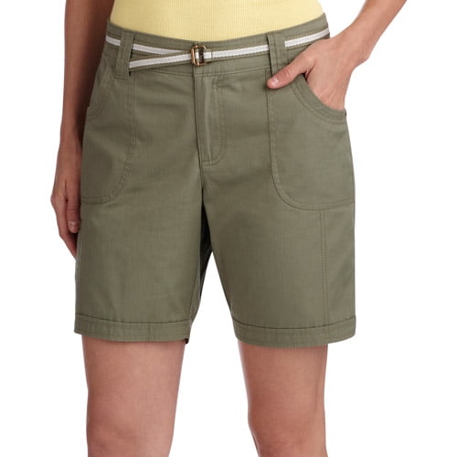 white stag women's elastic waist shorts