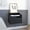 Black, variant on Floating Nightstand with Dual Shelves and Drawer / Quality Finish for Bedroom Use