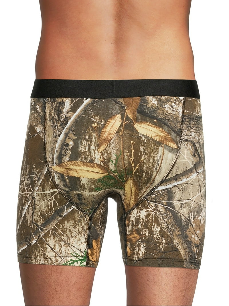 Realtree Men's Cotton Stretch Boxer Briefs 3-Pack, Sizes S-XL