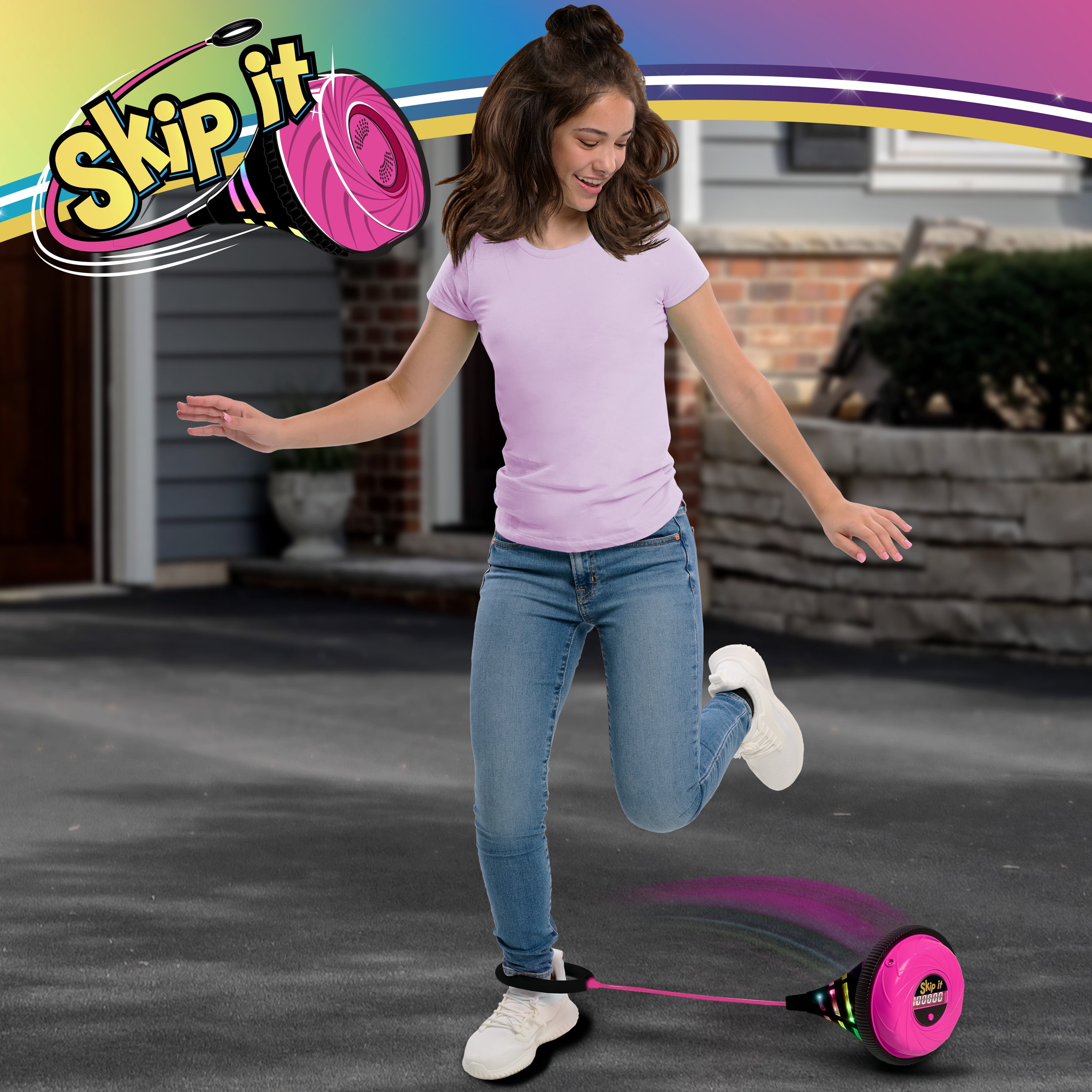 Hasbro - Brandclub - Skip It Retro Outdoor Toy, Light Up Ball and