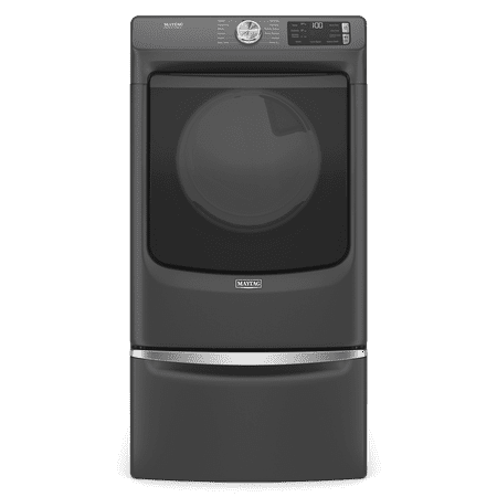 Maytag - 7.3 Cu. Ft. Stackable Electric Dryer with Extra Power Button - Volcano Black