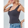 thumbnail image 5 of Canis Ladies' Solid Color Sleeveless Sling Tank Tops for Streetwear, 5 of 9