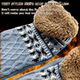 thumbnail image 4 of Kelvono Winter Wool Socks, Fuzzy Non-Slip Floor Socks, Thick Cold Weather Wool, Unisex Fluffy , 2026 New Non-slip Warm Floor Socks , Soft Home Warm Women Men Snow Sock, Soft Fleece(Small), 4 of 7