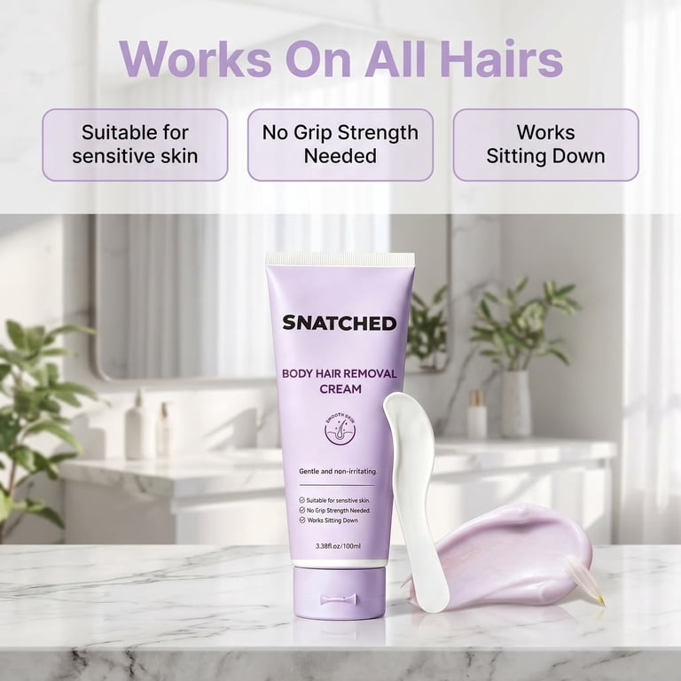 Snatched Hair Removal Cream, Body & Facial Hair Removal Cream for