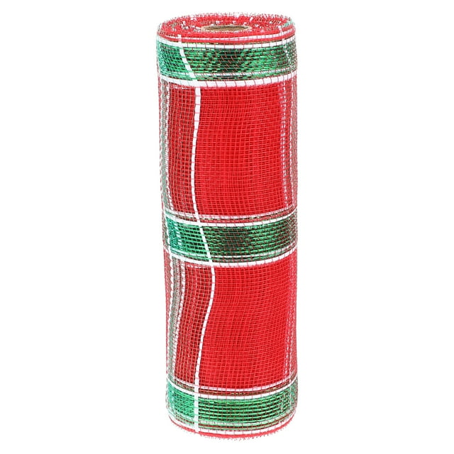 Shisuyan 1 Roll of Decorative Mesh Ribbons Wrapping Polyester Ribbons DIY Ribbon Ornament