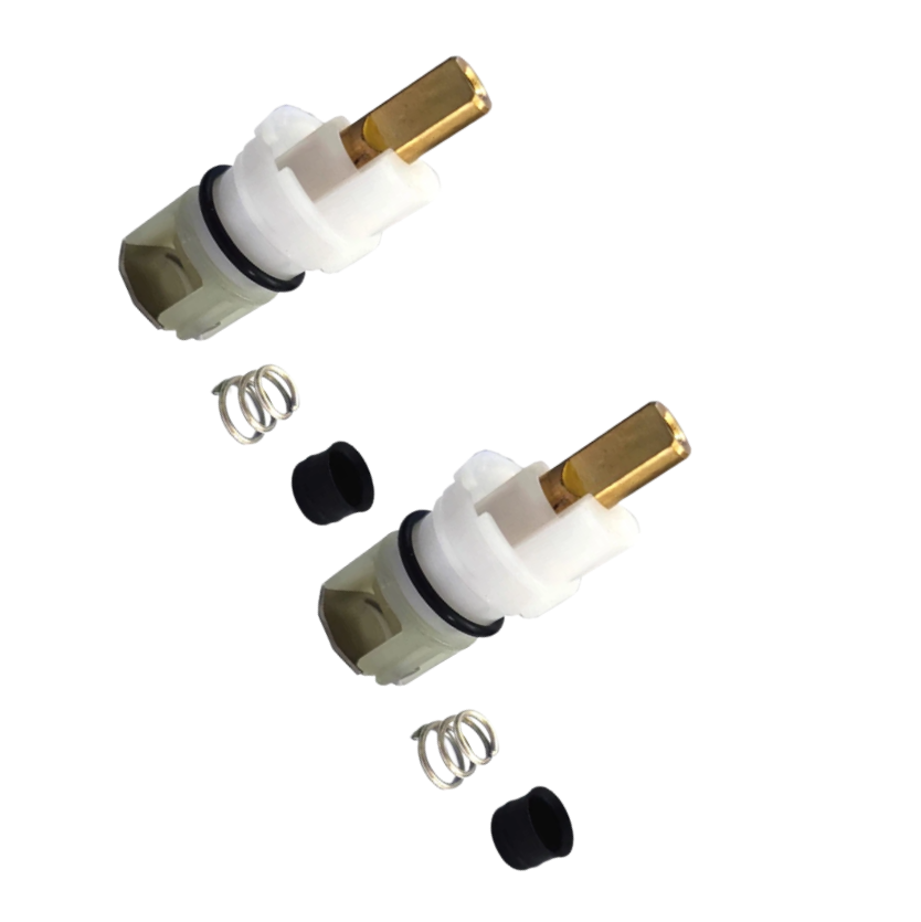 Pressure Balance Shower Cartridge Replacement For Delta/Peerless Single Handle Faucets - 2 Pack With Check Valve (Fits RP70538/RP73625)
