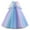 Blue, variant on Toddler Girls Gradient Rainbow Tutu Princess Dress With Bow Detail Long Sleeve Party Gown For Birthday & Dance Recital Leisure Dailywear 11-12 Years