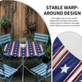thumbnail image 2 of 4th of July Round Tablecloth for 36-44 Inch Tables,Fitted Table Cover with Elastic Edge,Independence Day Blue White Red Stripes Country Star Waterproof Outdoor Table Cloth Protector for Patio Dinner, 2 of 9