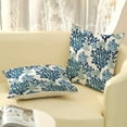thumbnail image 3 of Summer Coastal Pillow Covers 20x20 Pack of 2 Navy Blue Coral Throw Pillow Covers Outdoor Decor Coral Branch Ocean Themed Beach Decorative Pillowcase Beachy Nautical Cushion Case for Sofa Couch, 3 of 6