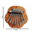 thumbnail image 4 of Portable Wood Finger Thumb Piano 8 Keys Finger Piano Portable Small Musical Instruments Gift for Kids and Beginner (Little Bear), 4 of 5