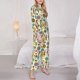 thumbnail image 3 of Balery Beautiful African Womens Conjunto de Pijama con Estampado para Mujer, Conjunto de Dos Piezas con Manga Larga, Ropa de Dormir Suave con Bolsillos, Pijamas Cómodos-Medium, 3 of 7