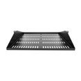 thumbnail image 3 of StarTech.com 2U Vented Server Rack Cabinet Shelf, 20in Deep Fixed Cantilever Tray, Rackmount Shelf for 19" AV/Data/Network Equipment Enclosure w/ Cage Nuts & Screws, 200lbs Weight Capacity - 2U Network Rack Shelf (SHELF-2U-20-CENTER-V) - Rack shelf - black - 2U - 19", 3 of 6