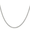 thumbnail image 4 of Diamond2Deal Collier Chaîne Rolo en Argent Sterling 925 2,5 mm pour Femmes 22 Pouces, 4 of 6