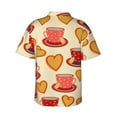 thumbnail image 3 of Kll Men'S Hawaiian Shirt Short Sleeve Button Down Beach Shirts-Cups Of Tea, 3 of 8