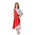 Adults Kids Roman Empire Costumes Classic Dress Capes Belts and