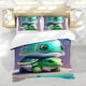 thumbnail image 5 of Bebé Tortuga Conjunto de sábanas temático, trío de piezas, cómodo y amigable con la piel, diseño único, regalo de decoración para el hogar para familiares, amigos y fans, 90 cm * 190 cm, 5 of 6