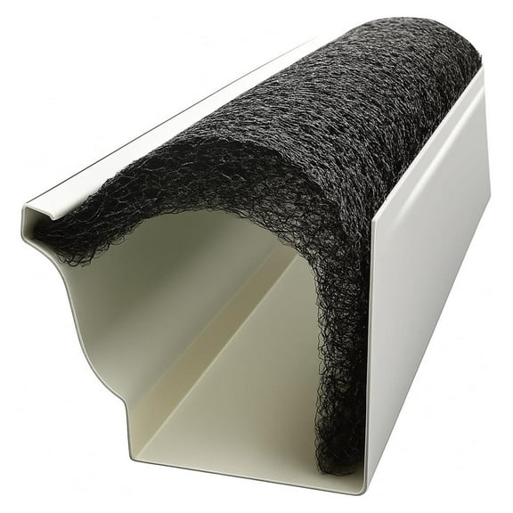 Flo-Free 30ft Premium Leaf Guard for 5K Gutters | Patented No-Clog Design Boosts Rainflow & Stops Debris | Easy Installation