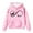 Pink, variant on Tween Girls Hoodies Sweatshirts Winter Warm Pullover With Pocket Cute Horse Print Long Sleeve Hooded Sweatshirt Kids Clothing Red Size 10-11T