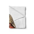 thumbnail image 2 of Hermit Crab Soft Flannel Fleece Throw Blanket, Close up Shot of a Coenobita Perlatus Marine, Cozy Plush for Indoor and Outdoor Use, 70" x 90", Sepia Vermillion, by Ambesonne, 2 of 5