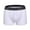 White, variant on LYEAA Breathable Boxers Men Cotton Soft Trunks Solid Comfortable Underpants Elastic Waistband Fashion Support Pouch Underwear No fly Black L
