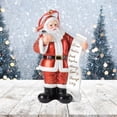 thumbnail image 1 of Figura de Papá Noel, estatua navideña para decoración del hogar, regalo, escultura de resina, adorno para dormitorio, chimenea, sala de estar, pasillo, 1 of 8