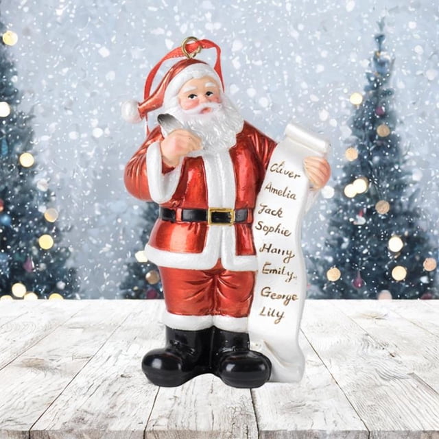 Figura de Papá Noel, estatua navideña para decoración del hogar, regalo, escultura de resina, adorno para dormitorio, chimenea, sala de estar, pasillo