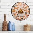 thumbnail image 3 of Yayeee Wall Clock Battery Operated 9.5" Silent Quartz Non-Ticking for Living Room Decor, Campfire Pattern, 3 of 8