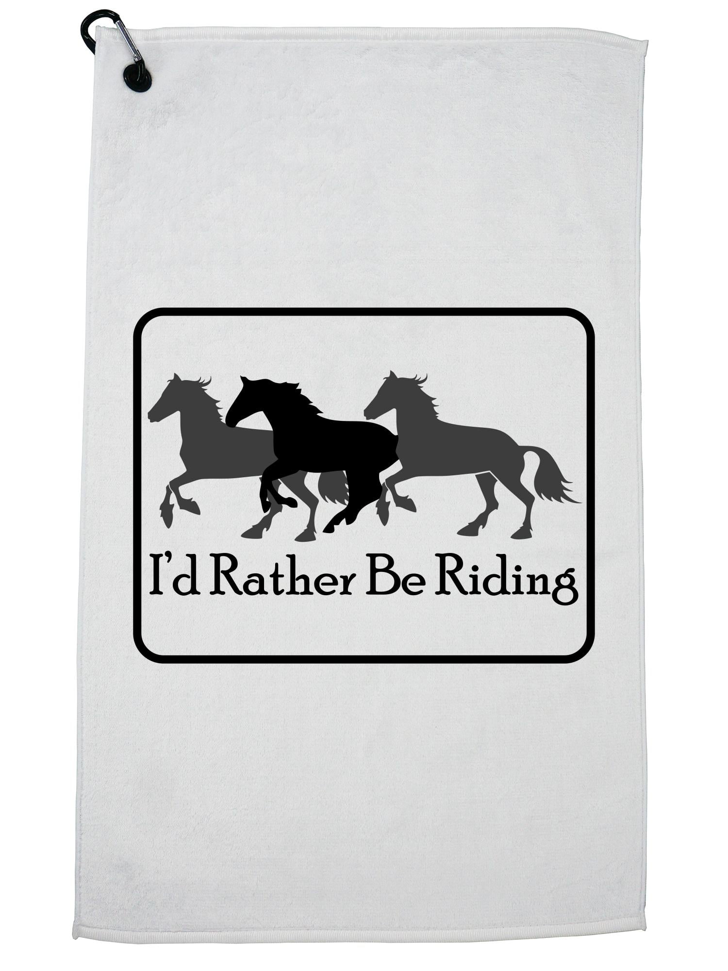 I/'d rather be HARNESS RACING horse License Plate Frame