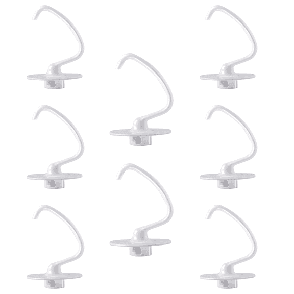 Scaroo K45DH Stand Mixer Coated 4.5 QT Dough Hook for KitchenAid KSM110 8-PACK