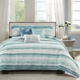 thumbnail image 3 of Madison Park Marina 6-Piece Quilted Microfiber Coverlet Set in Blue, 3 of 5