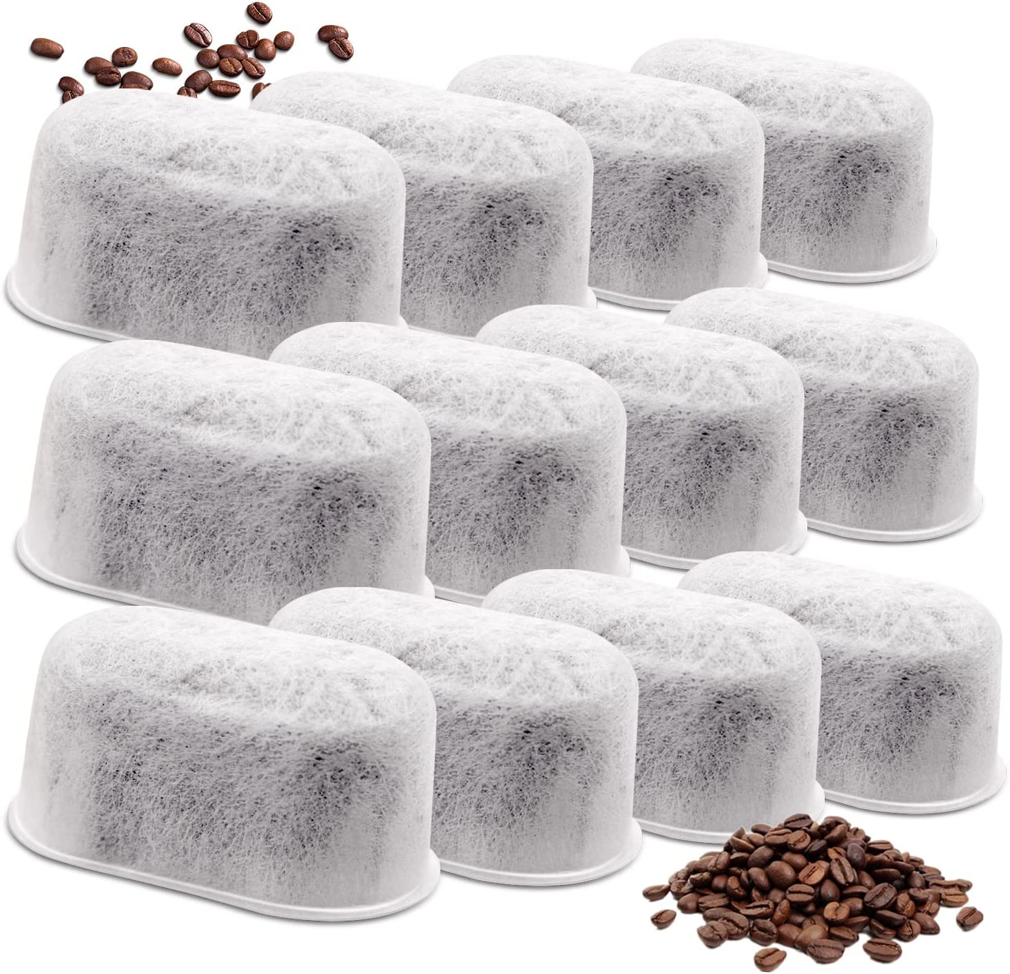 12 Pack Coffee Maker Water Filters Compatible with All Cuisinart Coffee Makers, Replacement