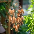 thumbnail image 5 of Foqnuq Turquoise Tree of Life Dreamcatcher Wall Hanging with Colorful Feathers - Unique Home Decor Wind Chime for Interior Decoration, 5 of 6