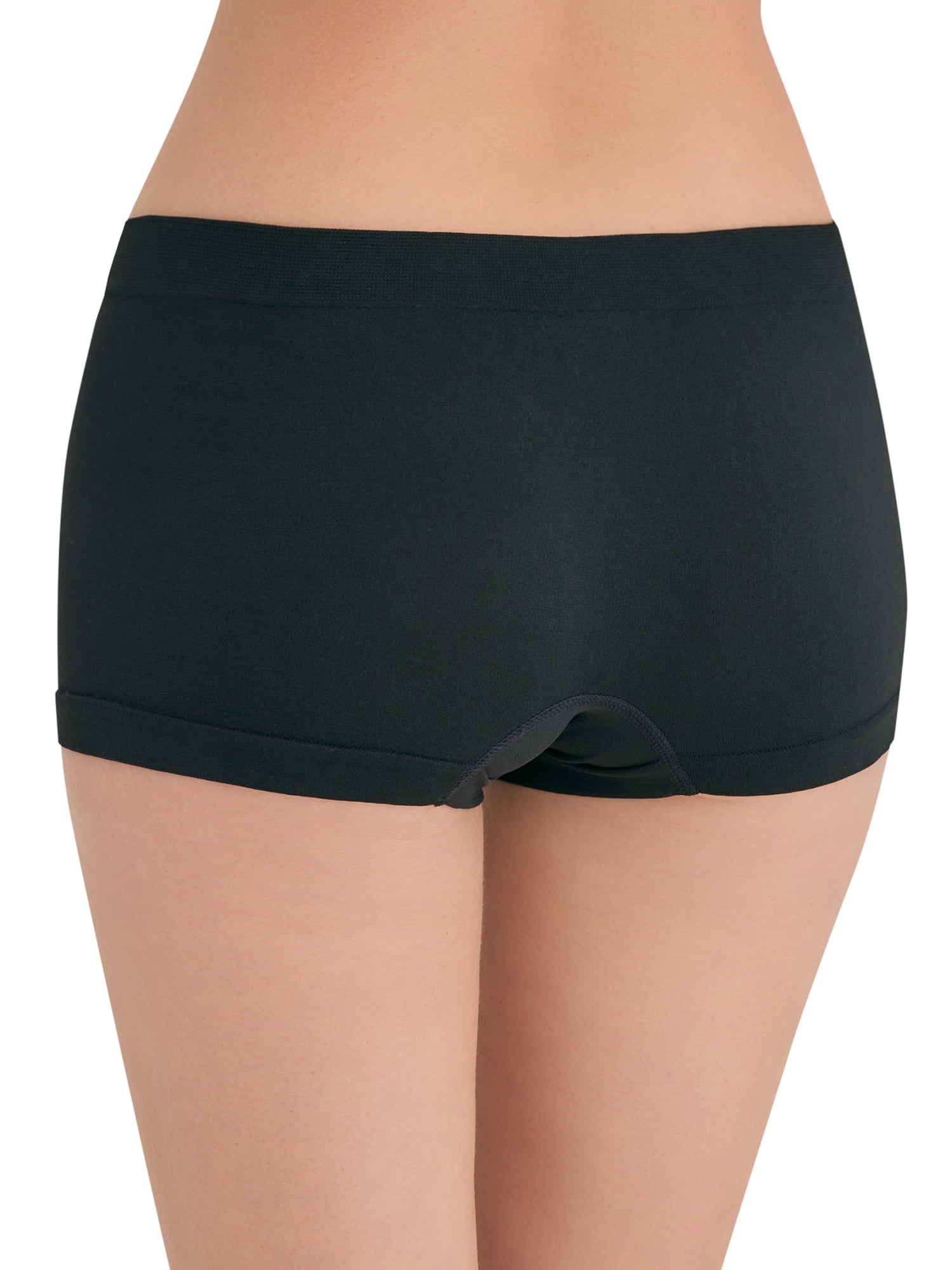 Joyspun Women's Seamless Boyshort Panties, 6-Pack, Sizes XS-XXXL
