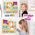 thumbnail image 3 of Learn & Climb Kids Daily Calendar Magnetic, Hang on Wall or Fridge for Home or School. (Yellow), 3 of 6