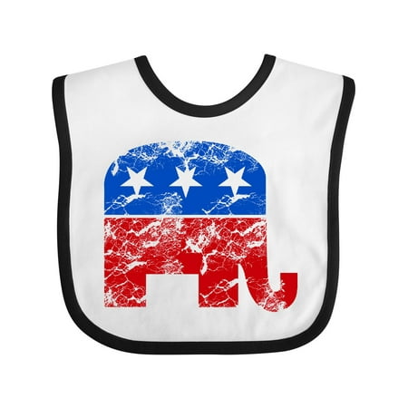

Inktastic Vintage Republican Elephant Boys or Girls Baby Bib
