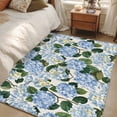 thumbnail image 4 of 3'x5' Area Rugs, Blue Spring Floral Indoor Outdoor Area Rug for Living Room Bedroom, Watercolor Flowers Pastoral Washable Bathroom Rugs Kitchen Floor Carpet Mats Home Decor Aesthetic, 4 of 8