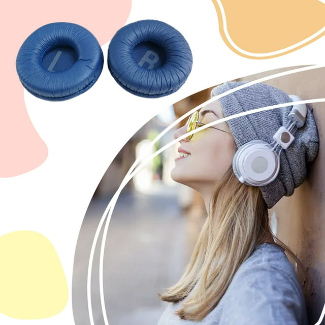 Becaristey Replacement Ear Pads For Headphones Breathable And Comfortable Erfect Replacement Parts High Elastic blue 1Set