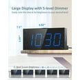 thumbnail image 4 of Loud Alarm Clock with Bed Shaker, Vibrating for Heavy Sleepers/Hard of Hearing/Deaf,Dual Alarms, 7.5’’ Large LED Display, Dimmer, USB Charging Port, Plug-in Memory Function, 4 of 4