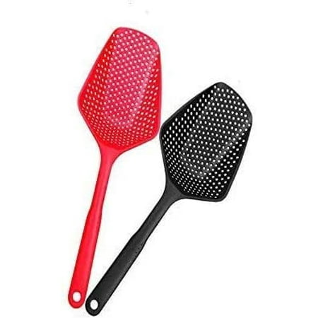 

Kitchen Nylon Strainer Scoop Colander Skimmer Spoon with Long Handle Drain Shovel Strainers
