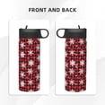 thumbnail image 3 of Yiaed Snowflakes On A Buffalo Plaid Christmas Print Water Bottle with Straw Lid, Stainless Steel Double Wall Insulated Water Bottle | Leak-Proof and Spill-Proof Water Bottle, 3 of 8