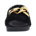 thumbnail image 2 of INC Womens Percita Faux Fur Flats Slide Slippers, 2 of 3