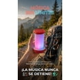 thumbnail image 3 of Bocina Inalámbrica Portátil 360 con Luz LED y Micrófono Integrado Roja, 3 of 6
