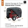 thumbnail image 3 of Classic Accessories Generator Cover, Fits 3,000 Watt Generators, Medium, 3 of 7