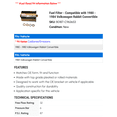 thumbnail image 2 of Fuel Filter - Compatible with 1980 - 1984 Volkswagen Rabbit Convertible - Beck Arnley, 2 of 2