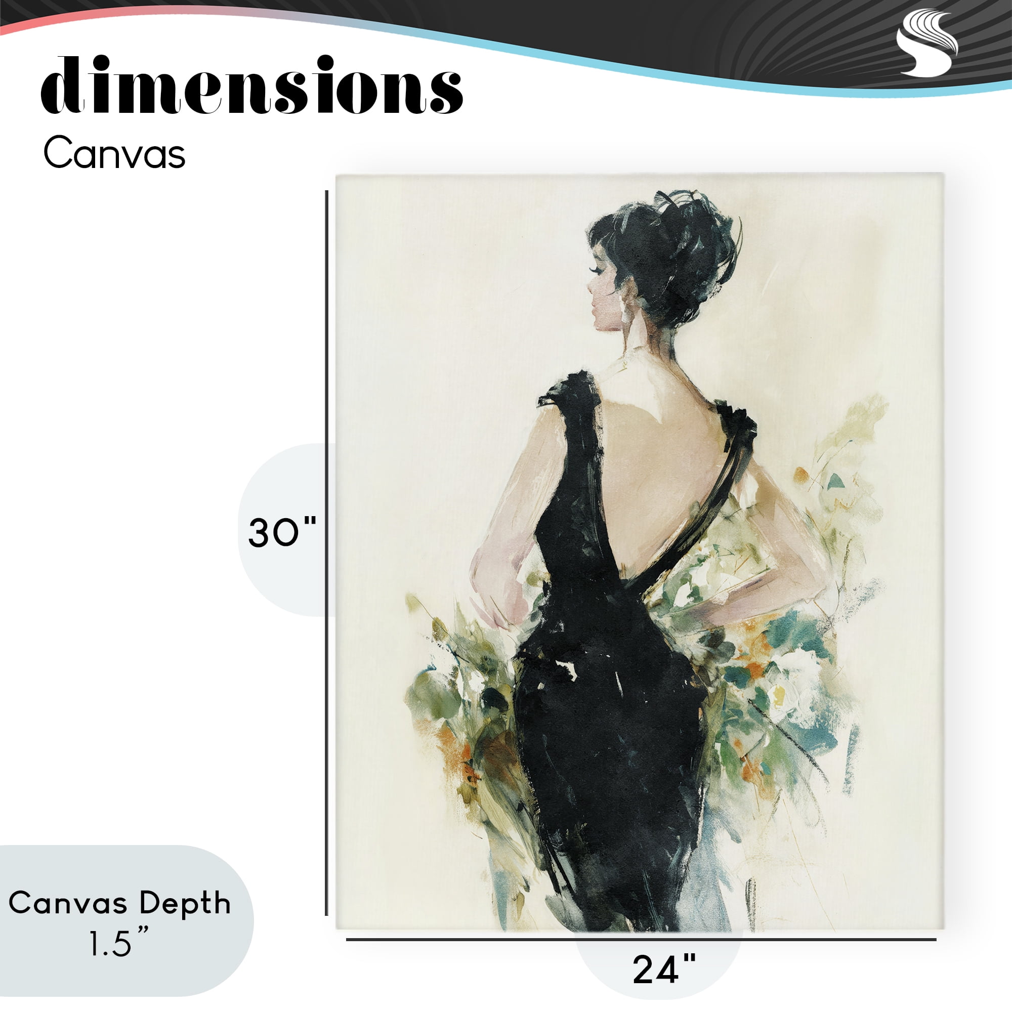 Stupell Industries Backless Reverie Gown Canvas Wall Art, design by Svetlana Aleynikova