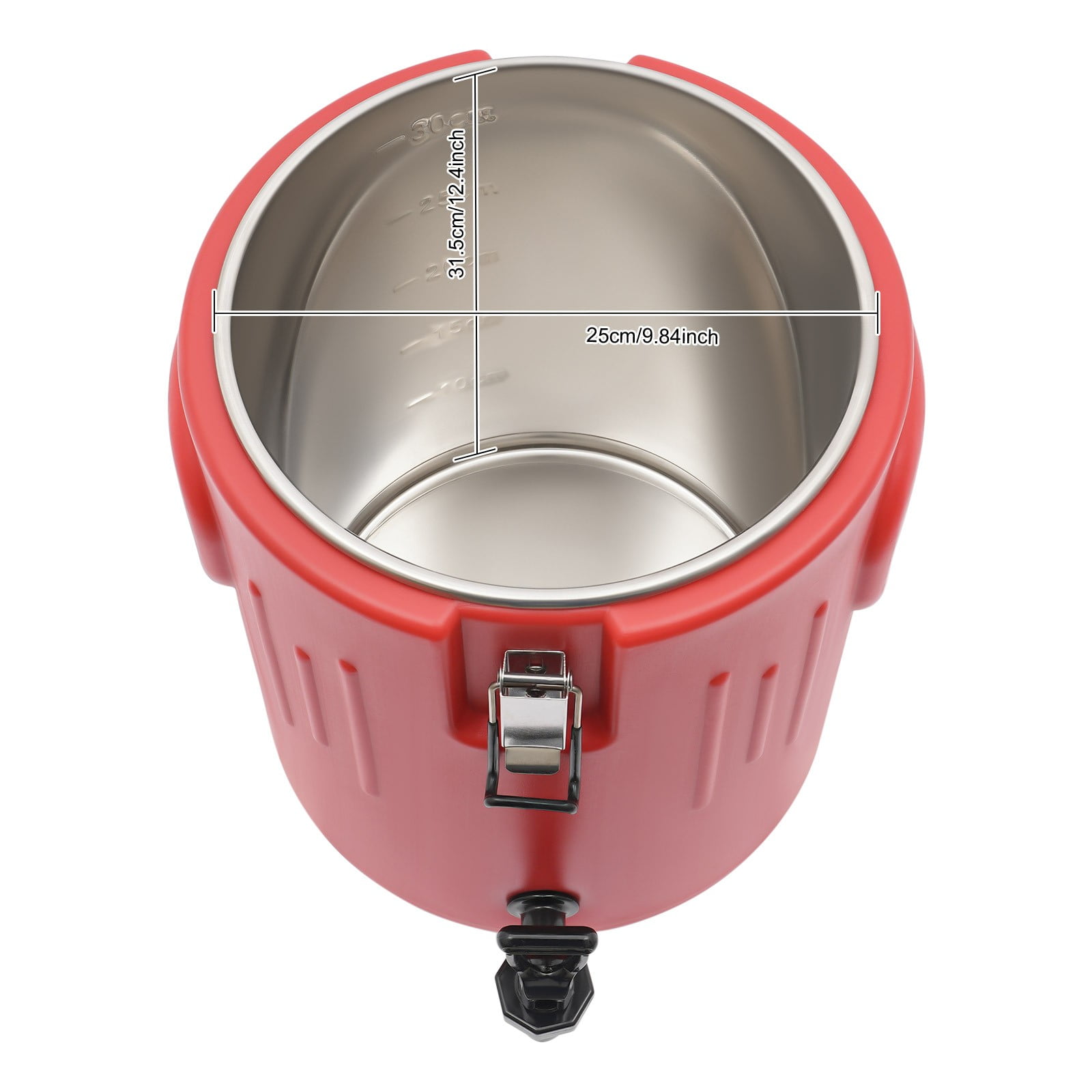 Insulated Beverage Containers, Insulated Bucket 15.5L 11.02*13.98in for Central Kitchens, Restaurants, Outdoor Banquets