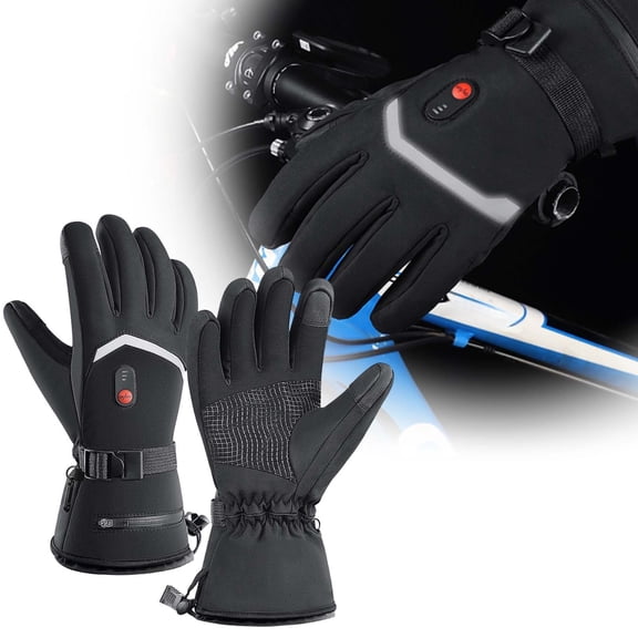 Heated Gloves for Men Women, Warm Winter Gloves for Men Waterproof Winter Gloves for Women, Rechargeable Waterproof Heated Work Gloves for Ski Hiking Driving